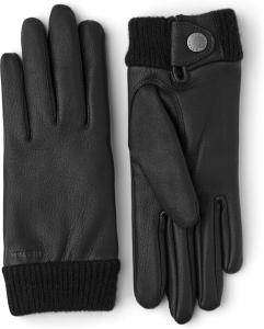 Перчатки Hestra Idun для женщин | Перчатки с пятью пальцами для холодной погоды и повседневной носки, Black