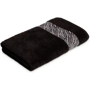 Полотенце для купания Möve Frottana Shadow с бордюром из коры Möve For Frottana, черный
