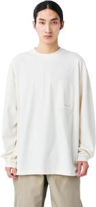 Футболка с длинным рукавом Snow Peak CS-26SU005 из органической мерсеризованной ткани, сшитая по индивидуальному заказу, с длинным рукавом, мужская, женская, светло-бежевый