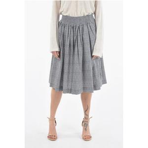 Юбка-солнце Popelin Cotton с узором Diamond Point Woolrich, синий