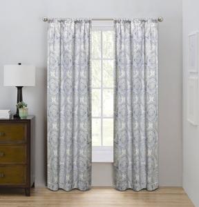 Шторы на флисовой подкладке Medallion Eclipse Draft Stopper Room, синий