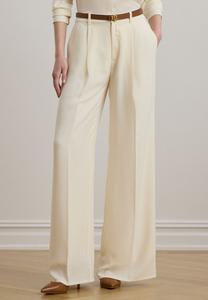 Брюки Lauren Ralph Lauren DOUBLE-FACED GEORGETTE WIDE-LEG PANT, Mascarpone Cream/Off-White