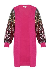 Вязаный кардиган IZIA Knit Cardigan, розовый