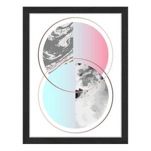 Картина Any Image Two Circles, 32x42x2,6 см, разноцветный