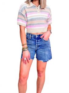 Шорты Andie High Rise Vintage в средней степени потертости PISTOLA, Medium Wash