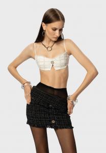 Бюстгальтер God Save Queens ASAP, White