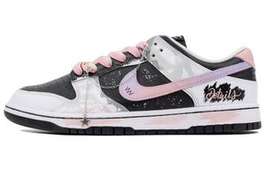 Nike Кроссовки для скейтбординга Dunk Micro Fairyland, износостойкие, низкие, унисекс, черные, белые, розовые