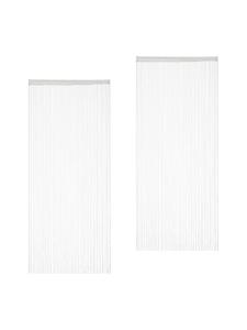 Relaxdays 4 шторы из нитей белого цвета - (Д)245 x (Ш)90 см