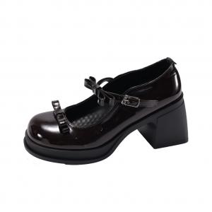 Take the Qin Коричневые туфли Мэри Джейн для женщин, цвет Brown