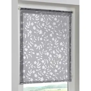 Шелковая штора с продевкой для штанги Heine Home, темно-серый