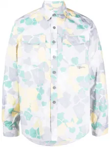 Рубашка с длинными рукавами и графичным принтом OBJECTS IV LIFE, серый