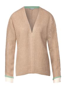 Вязаный кардиган STREET ONE, песочный