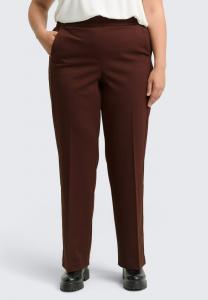 Брюки TOM TAILOR Trousers, Dark Pecan Brown/Dark Brown