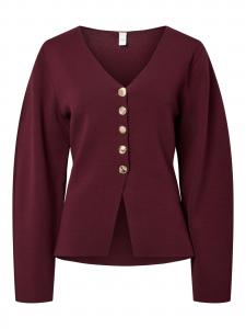 Кардиган 'YASMikkala' в винно-красном цвете