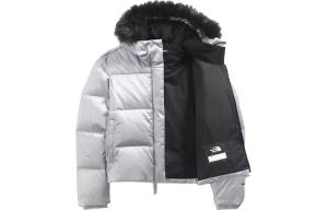 Детские пуховики/жилеты The North Face, серебряный
