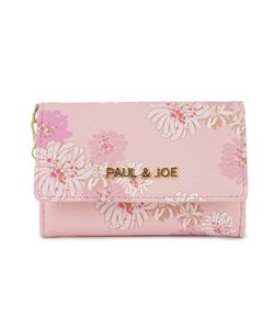 Футляр для визитных карточек с разделителем, с рисунком хризантем и блестками, PJA-W973