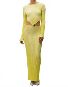 Платье-макси Bentley с вырезами в цвете Lima Limon Baobab