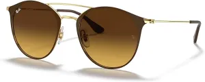 Солнцезащитные очки Ray-Ban RB3546 для мужчин и женщин + комплект с аксессуарами, Gold Top Brown/Brown Gradient