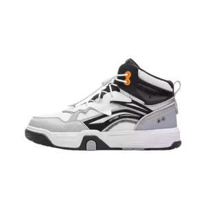 Нескользящие высокие детские кроссовки для повседневной жизни LINING YOUNG, белый/черный