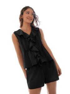 Короткий пижамный комплект Next, черный