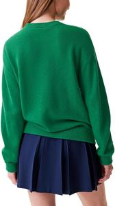 Женский кашемировый свитер Lacoste с круглым вырезом, Rocket Green