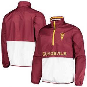 Мужская футболка G-III Sports от Carl Banks Maroon Arizona State Sun Devils Cornerman с половиной молнии G-III Sports by Carl Banks, цвет Asu Red