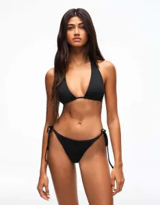 Черный бикини-топ Bershka Halter