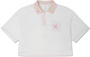 Демонстрация серии SS23 Рубашка поло женская белая Converse