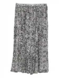 Юбка с плиссировкой и цветочным принтом FALIERO SARTI, черный