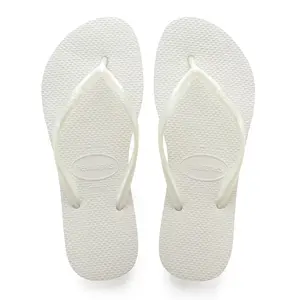 Женские тонкие шлепанцы Havaianas, белый