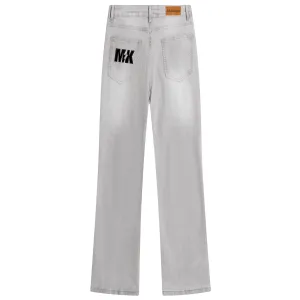 Джинсы Unisex Thickened Straight Fit Mackyo, черный fleece-lined