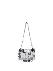 Rabanne сумка на плечо Iconic 1969 Sparkle, серебряный
