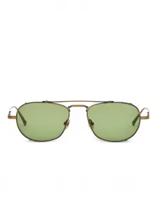 Солнцезащитные очки в круглой оправе Matsuda, золотистый