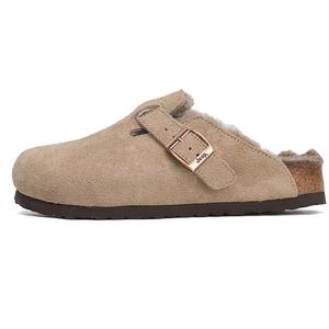 Jeep Закрытые тапочки унисекс — мех цвета хаки-серый, цвет Khaki-Gray Fur