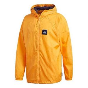 Куртка adidas Zipper Casual Sports Hooded Jacket Yellow, желтый