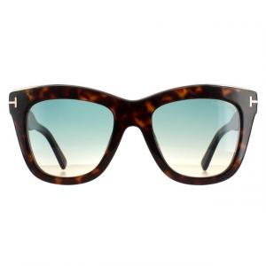 Квадратные женские темно-зеленые гавана с градиентом Julie ft0685 Tom Ford, коричневый