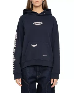 Худи Georgy со стразами Zadig & Voltaire, синий