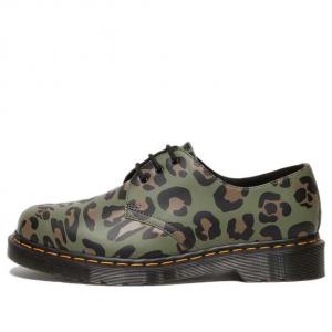 Кроссовки Dr. Martens 1461 Distorted Leopard Print Oxford Shoes 'Khaki Green'