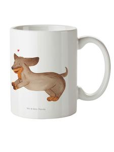 Детская кружка с изображением собаки, таксы, без слов, белого цвета Mr. & Mrs. Panda