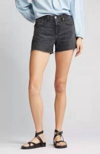 Короткие шорты Hailey Cut-Off Ex Boyfriend Raw Hem In Black AG Jeans