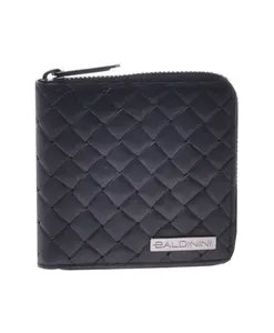 Кошелек из плетеной кожи с принтом Baldinini, черный