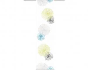 WOLTU комплект из 2-х прозрачных штор с рюшами на ленте, жалюзи на карниз, двойная упаковка оконных штор-вуаль кремовая 140х245 см Home-Fashion, зеленый