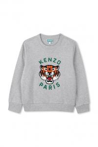 Детская хлопковая толстовка Kenzo Kids, серый