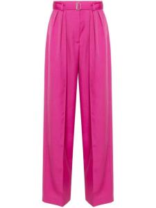 Lanvin брюки со складками, розовый