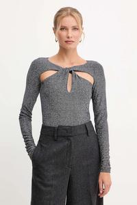 Боди Patrizia Pepe, серебряный