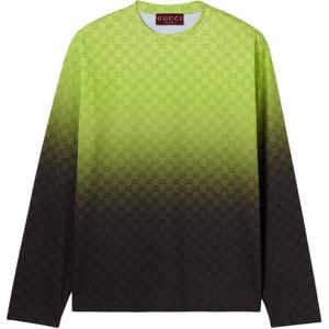 Футболка Printed Technical Cotton Jersey GUCCI, зеленый