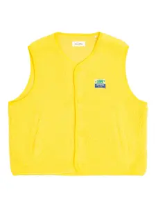 Жилет с нашивкой-логотипом American Vintage Kids, желтый