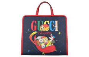 GUCCI Детская холщовая сумка синяя