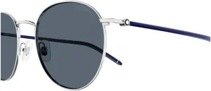 Мужские солнцезащитные очки Montblanc MB0343SA, металлические, разноцветные, один размер