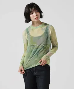 Футболка с длинными рукавами, расписанная под мрамор, по специальному заказу B'2Nd, цвет Rhyme 4
